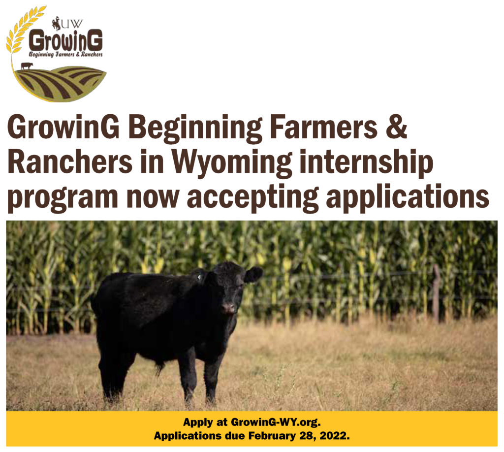 IMAGE: Growing Beginning Farmers and Ranchers in Wyoming social media post