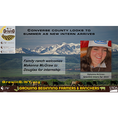 IMAGE: Growing Beginning Farmers and Ranchers in Wyoming social media post